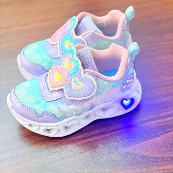 Skechers Purple and Blue Light-Up Sneakers - Picture 1 of 4